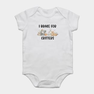 Animal Lover, Brake For Critters Baby Bodysuit